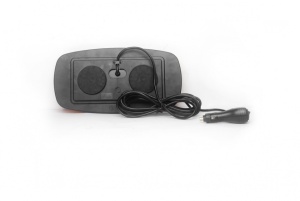 Mini rampa Girofar LED, cu Magnet, 12-24V, 24W, IP67, 31x16x7 cm, sticla portocalie, E-MARK - Img 3
