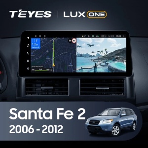 Navigatie Auto Teyes Lux One Hyundai Santa Fe 2 2007-2012 4+32GB 12.3" IPS Octa-core 2Ghz, Android 4G Bluetooth 5.1 DSP - Img 2
