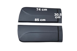 Oldalsó ajtóvédő készlet, kompatibilis a Ford Ranger 2011-2018 modellekkel, ABS műanyag - Img 5