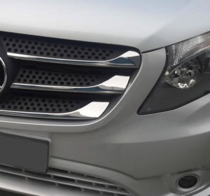 Ornamente inox grila Mercedes Vito W447 2014-2020 - Img 3