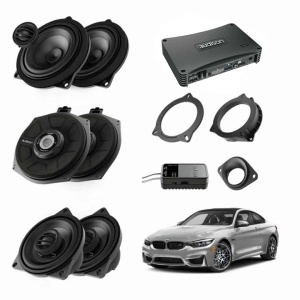 Pachet sistem audio Plug&Play Audison dedicat BMW K4E X4M A4E + Amplificator AP F8.9bit 1040W + Conectica dedicata