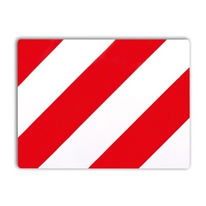 PLACA TRANSPORT AGABARITIC 40X30 CM STANGA PROFIL PVC HICO
