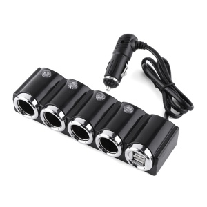 PNI LIGHTER 04 AUTÓS TÖLTŐ 4 12V/24V-OS ÖNGYÚJTÓ KIMENETTEL ÉS 2 USB KIMENETTEL (1A), LED JELZŐVEL - Img 4