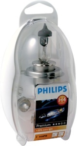 PÓTLÓ IZZÓK KÉSZLET AUTÓHOZ H4 PHILIPS EASYKIT 12V