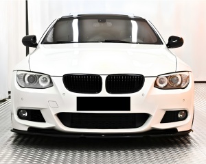 Prelungire Bara Fata compatibil cu BMW Seria 3 E92 E93 LCI 2010-2014 Coupe Cabrio M3 Design, Negru Lucios - Img 4