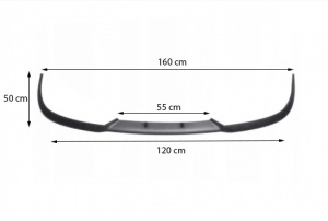 Prelungire bara fata CUPRA Design, negru mat, 3 piese - Img 4