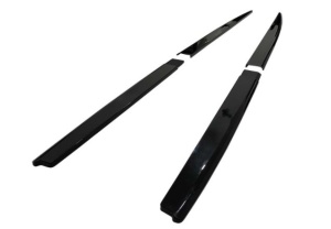 Prelungire praguri laterale compatibile Seat Leon 3 2013-2020 hatchback, negru lucios - Img 3