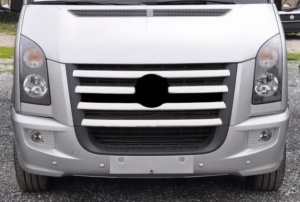 Rozsdamentes acél hűtőrács díszlécek VW CRAFTER 2006-2014 - Img 4