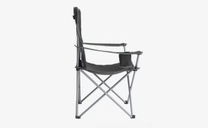 Scaun pliabil pentru camping, plaja, pescuit sau gradina, Easy Camp Furniture Spruce Black Inc, culoare gri, 110 kg - Img 2