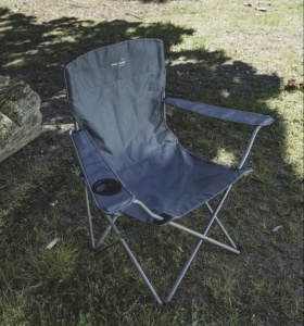 Scaun pliabil pentru camping, plaja, pescuit sau gradina, Easy Camp Spruce Chair Fjord Blue, culoare albastru, 110 kg - Img 7