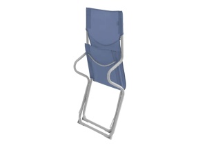 Scaun pliabil pentru camping, plaja, pescuit sau gradina, Outwell Sauntons Lux Ocean Blue, culoare bleu albastru - Img 4