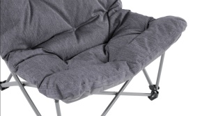 Scaun pliabil pentru camping, plaja, pescuit sau gradina, Outwell Furniture Freemont Lake, culoare gri, 120 kg - Img 4