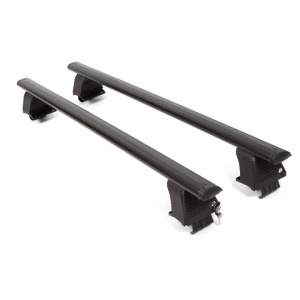Set 2 bare portbagaj transversale compatibil AUDI A6 C6 2004-2010 SEDAN, culoare negru