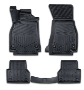 Set covorase auto cauciuc Audi A6 C8 2018->, forma tavita 3D