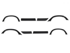 Set protectii aripa si usi overfendere, compatibil Dacia Duster 2010-2017, plastic ABS