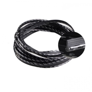 Set rola ornament bord 5 metri cu racleta, latime 6mm, culoare carbon - Img 3