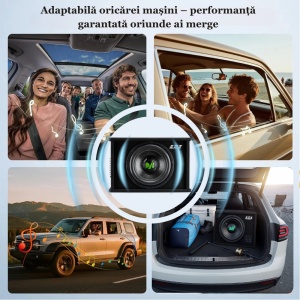 Subwoofer auto activ Deaf Bonce Machete ML12A, 300mm, 250W RMS, Activ - Img 8