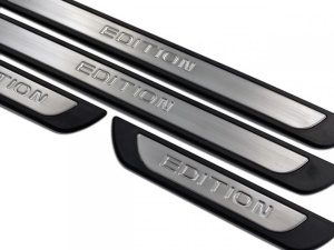 4 darabos alumínium küszöbvédő készlet, kompatibilis a PEUGEOT 407 2004-2010 S-Dizayn EDITION Line modellekkel - Img 2