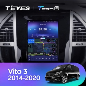 Autós navigáció Teyes típusa Tesla TPRO 2 Mercedes-Benz Vito 3 2014-2020 3+32GB 9.7" QLED Octa-core 1.8Ghz, Android 4G Bluetooth 5.1 DSP - Img 3