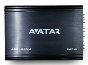Avatar ABR 240.4 autóerősítő, 4 csatorna, 240W