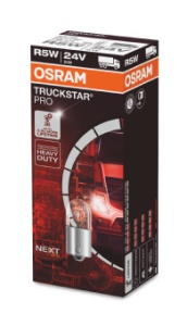 BEC CAMION 24V R5W TRUCKSTAR PRO +100% SET 10 BUC OSRAM - Img 3