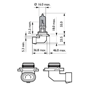 BEC FAR HB3 12V P20d 65W (blister) WHITE VISION ULTRA PHILIPS - Img 3