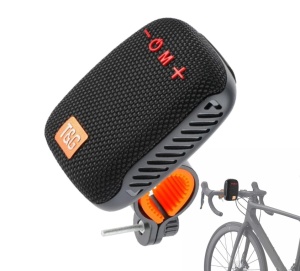BoxA Bluetooth portabilA cu radio, slot pentru card de memorie, USB AUX si suport pentru bicicleta, motocicleta, negru - Img 10