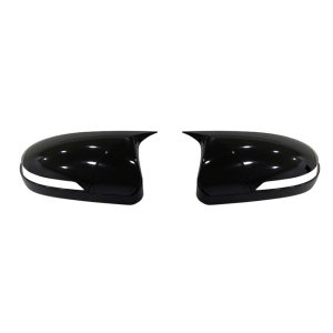 Capace oglinda compatibile cu Hyundai i20 2014-2019 cu semnalizare in oglinda, Negru lucios BATMAN style