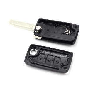 Citroen / Peugeot 307 - Carcasa tip cheie briceag cu 3 butoane, lama VA2-SH3 cu suport baterie - Img 2
