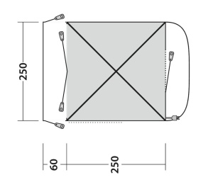 Cort auto pentru usa culisanta laterala, Outwell Vehicle Awning Pine Hills - Img 11