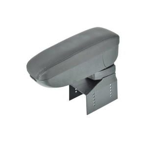 Cotiera auto universala neagra si cusatura neagra piele ecologica - Img 3