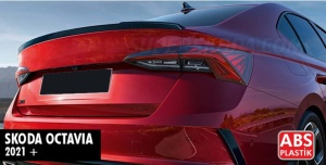 Eleron Portbagaj compatibil cu Skoda Octavia 4 IV 2020->, Negru lucios