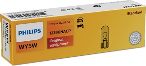 FOGALAT NÉLKÜLI IZZÓ WY5W 12V KÉSZLET 10 DB PHILIPS