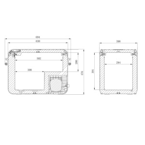 Frigider auto cu compresor Dometic CFX3 45, 12/24/220V, 46 litri - Img 2