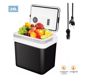 Geanta frigorifica electrica multifunctionala cu functie de incalzire pentru rulota auto, 24L, 12V/220V - Img 2