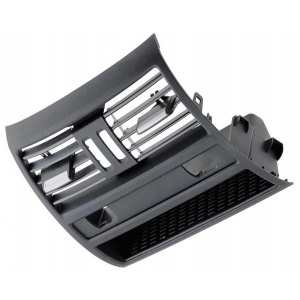 Grila Centrala Ventilatie Spate compatibil cu BMW Seria 5 F10 F11 2010- Negru, pentru vehicule cu incalzire in bancheta scaune - Img 2