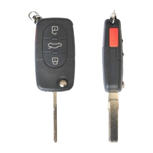 GYÚJTÁSKULCSTOK SKODA FABIA / OCTAVIA-HOZ, 3+1 GOMBOS, KULCSOS