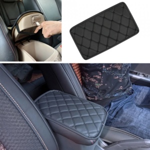 Husa universala din piele pentru cotiera auto 29 cm x 17 cm negru - Img 3