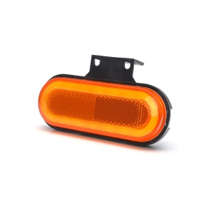LAMPA GABARIT LED 1420 W198, 12V-24V, POZITIE PORTOCALIU CU SEMNALIZARE WAS - Img 6