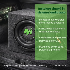 Mélynyomó Auto Deaf Bonce Machete MF 8S D2, 200mm, 600W RMS - Img 6