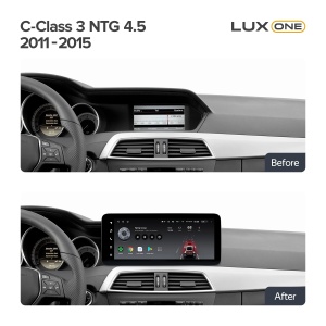 Navigatie auto Teyes Lux One Mercedes-Benz C Class W204 2011-2015 NTG 4.5 6+128GB 12.3” IPS Octa-Core 2.0 GHz Android 4G DSP Bluetooth 5.1 - Img 2