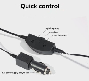 Perna auto cu masaj pentru masina, alimentare 12V, 2 functii - Img 6