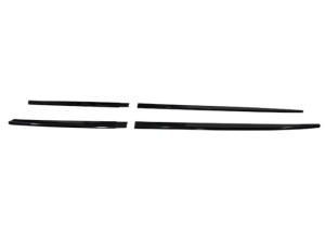 Prelungire praguri laterale compatibile Seat Leon 3 2013-2020 hatchback, negru lucios - Img 4