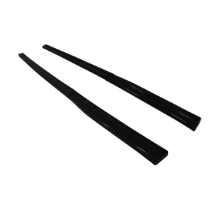 Prelungire praguri laterale compatibile VW GOLF 7 VII 2012-2020, 4 piese, negru lucios fara aripioare - Img 4