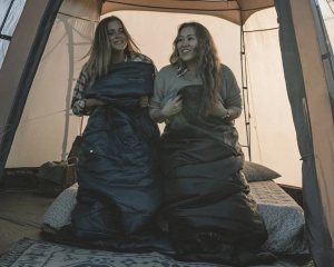 Sac de dormit, 190x75cm, negru, Easy Camp Sleeping Bag Starling Square Black 10C - Img 4