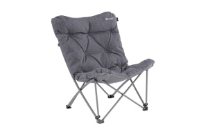 Scaun pliabil pentru camping, plaja, pescuit sau gradina, Outwell Furniture Freemont Lake, culoare gri, 120 kg