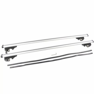 Set 2 Bare portbagaj auto din aluminiu lungime totala 135 cm, deschidere 125 cm