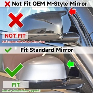 Set 2 Capace Oglinzi BMW X3 G01 2017–2020, Tip M, Batman, Prindere cu Clipsuri , CED AUTO TRADE - Img 3