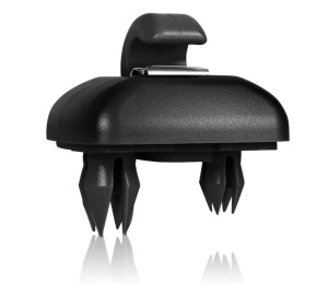 Set 2 cleme parasolar auto, culoare negru, compatibil VW Audi Skoda - Img 4