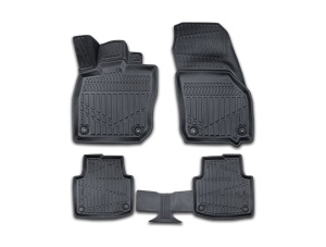 Set covorase auto cauciuc VW PASSAT B9 2023->, forma tavita 3D - Img 1